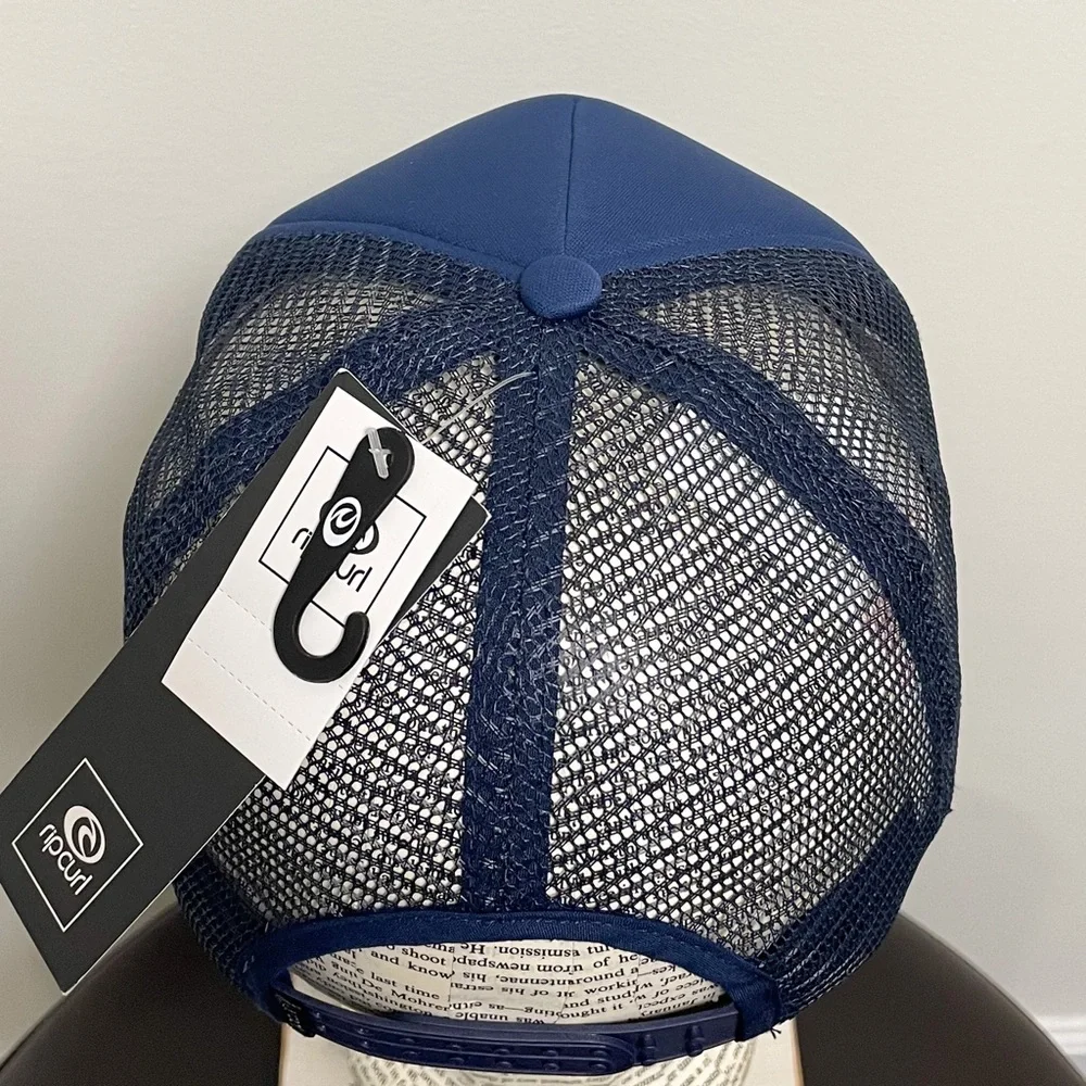 Rip Curl Surf Shack Trucker Hat Navy White Embroidered Logo NWT O/S Adjustable
